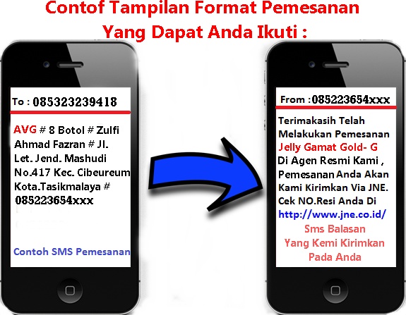 Cara Pemesanan Jelly Gamat Gold G Via Sms