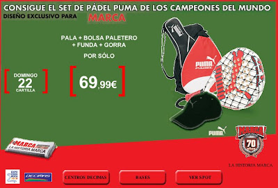 promocion set de padel puma para el diario marca