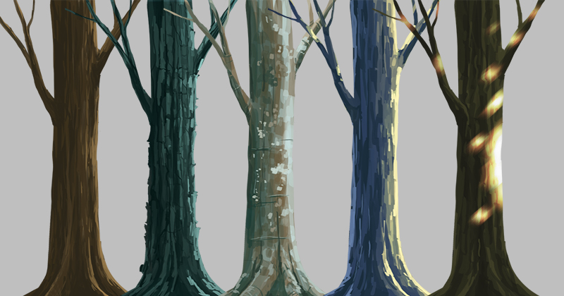 tree trunk tutorial