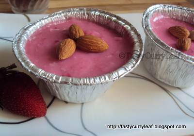 Strawberry phirni