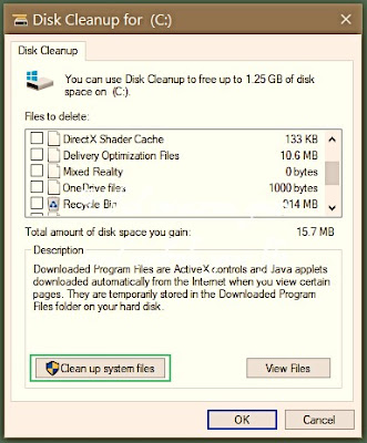 Cleaning junk files from Windows 