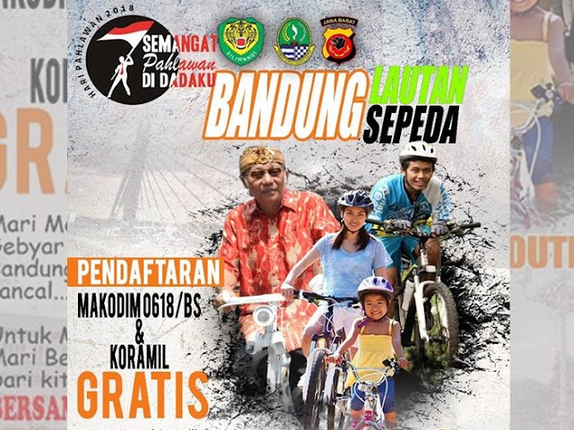 Inilah Rute Bandung Lautan Sepeda pada 10 November 2018