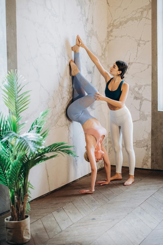 Yoga wall. Yoga at the Wall: 5 Poses to Soothe Your Body and Mind