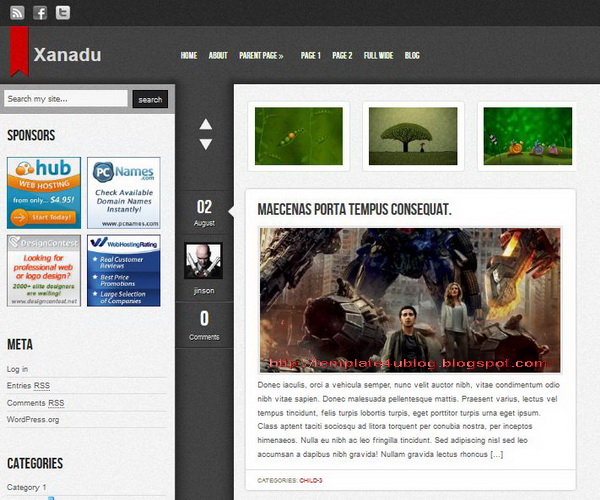 Xanadu WordPress Theme