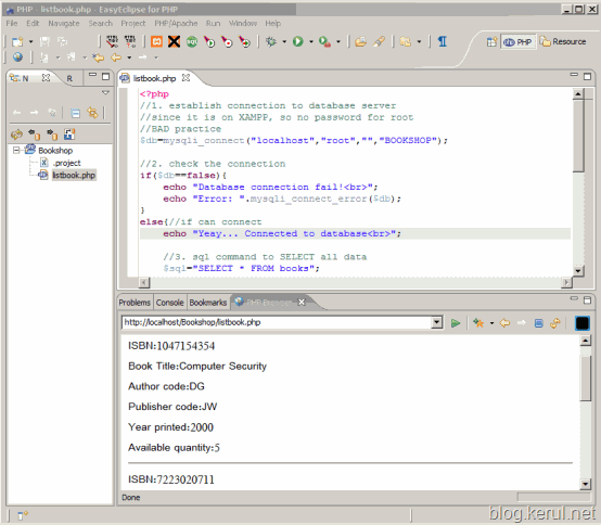 live EasyEclipse for PHP