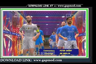 eFootball Mobile PES V9 PPSSPP New Kits Faces Graphics HD And Latest Transfer 2023-2024 Camera Far PS5