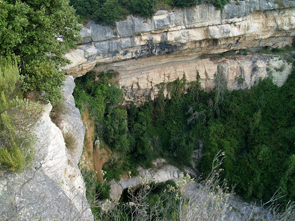 El Salt de Roca Gironella des del mirador natural