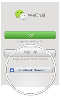 cara menghubungkan facebook dengan wechat