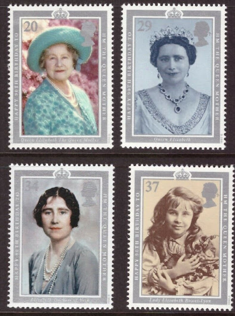 Great Britain MNH 1990 Queen Mother Elizabeth set