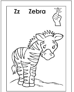 Zz For Zebra Coloring Pages Alphabets