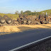 ACIDENTE  - COM IMAGEM - UMA CARRETA DE NVA STA BÁRBARA, CAPOTA NA SERRA FRIA, SAPOPEMA
