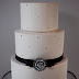 Black Bow Wedding with Brooch