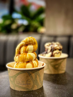 French Vanilla Bean Soft Serves, B+F Burger Boutique