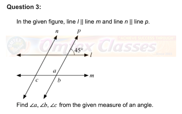 Practice Set 2.1,  Chapter 2 - Parallel Lines Mathematics Part II Solutions for Class 9 Math