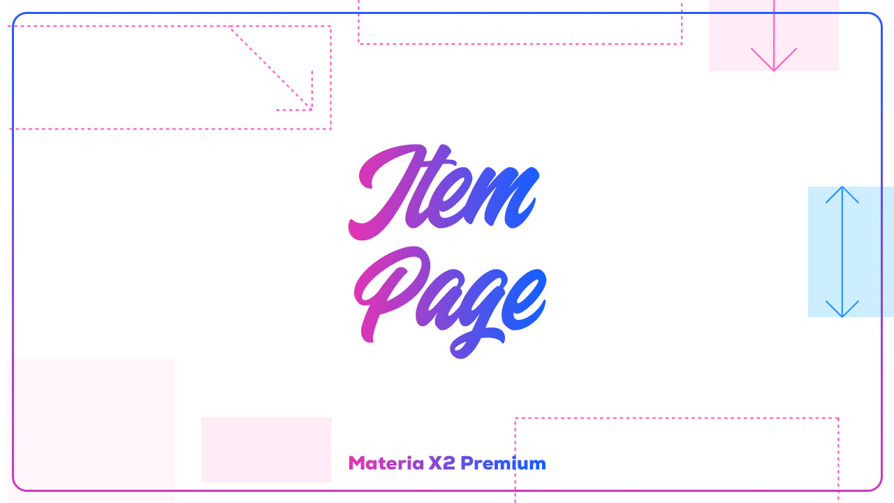 Configuring Item Page in MateMagz Theme