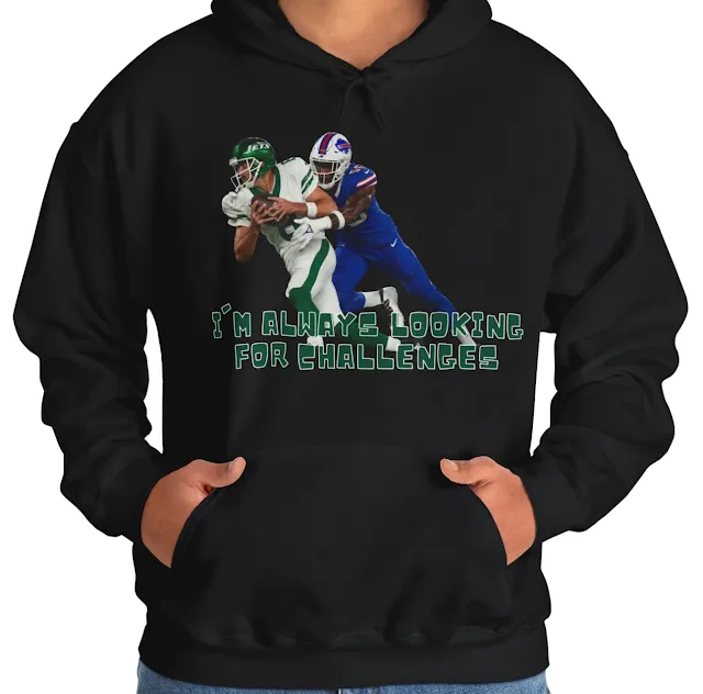 A Hoodie With NFL Player Aaron Rodgers Holding the Duke Running Away from Opponent Player