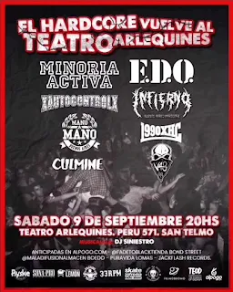 El hardcore vuelve al teatro Arlequines (2023)