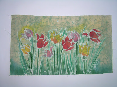 zorica, đuranić, duranic, djuranic, batik, canvas, painitngs, art, artistic, floral, tulips