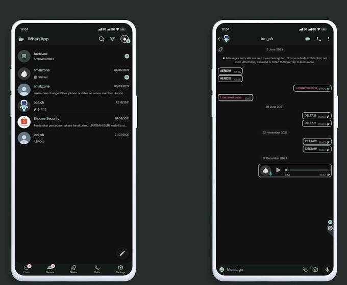 Dark Simple IOS Theme For GBWhatsApp & Delta WhatsApp By Amakzone