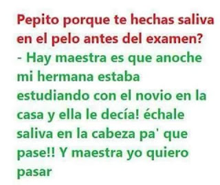 Chiste de pepito en un examen