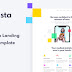 Prista – App Landing Page PSD Template 