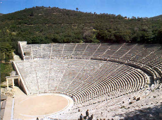 El Teatro de epidauro. los teatros griegos. el teatro en grecia. historia de grecia. arquitectura de grecia