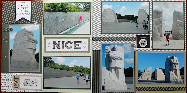 Martin Luther King Jr Memorial Scrapbook page Washington DC MLK