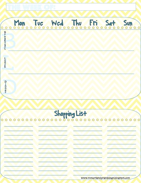 menu planner