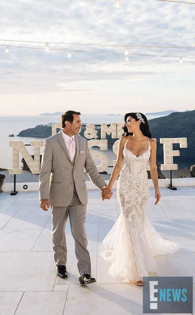 Dr. Nassif had the perfect wedding in Santorini!