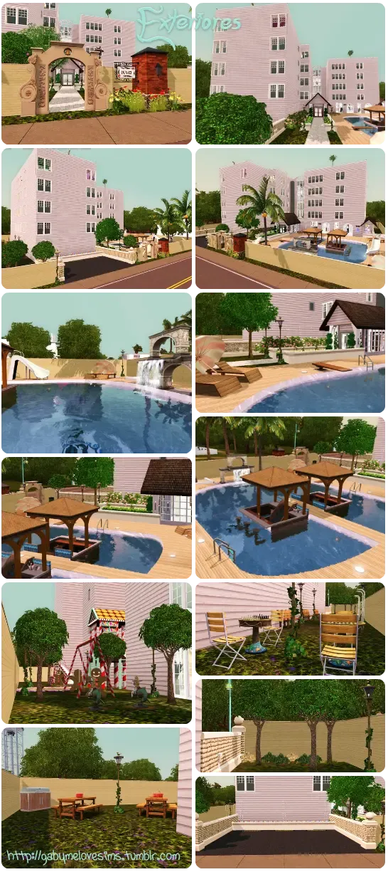 Sims 3 Lot | Residential: Residencia Sunshine Beach • Apartment | Gabymelove Sims | Lote, residencial, casa, house, playa, Roaring Heights, Soleado, apartamento, CC