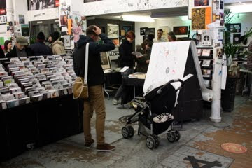 Ella Doran at Christmas market Rough Trade