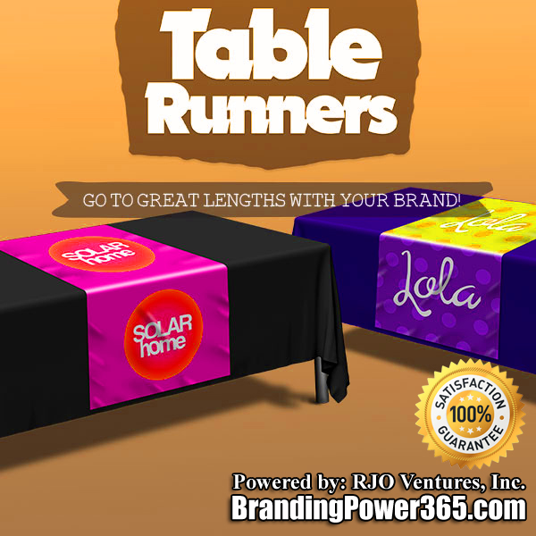 You Can Order Table Covers With Us! Table Throws and Table Runners Available (BrandingPower365.com)