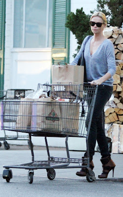 Charlize Theron out shopping at Bristol Farms in West Hollywood