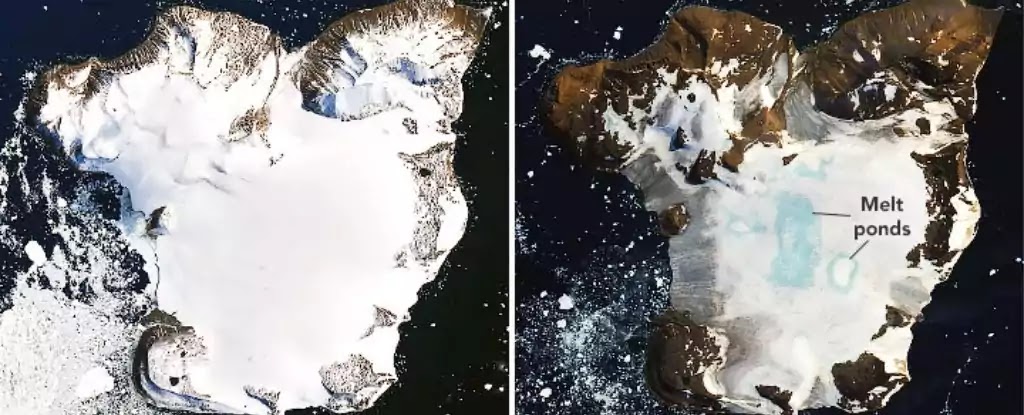NASA Pictures Depict Ice Melt In Antarctica's Eagle Island