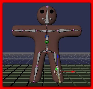 Blender 3d - Rigging no homem biscoito