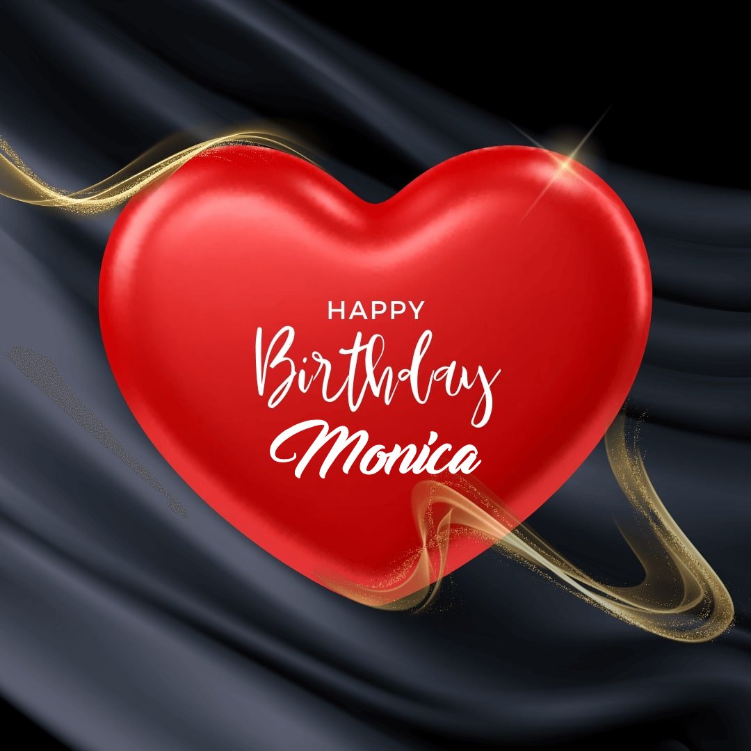 happy birthday monica gif