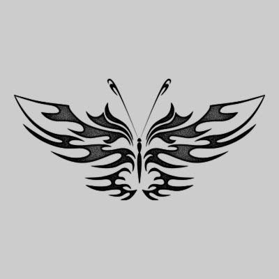 Free Tattoo Tribal Butterfly Designs