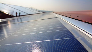 PV Panels on Warehouse Roof