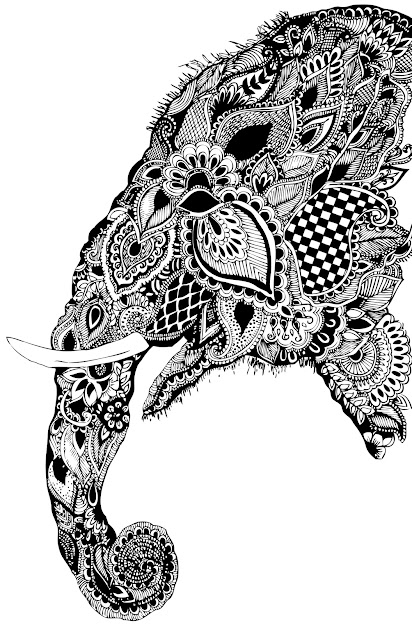 Paisley Design Coloring Books Via Paisley Elephant Design