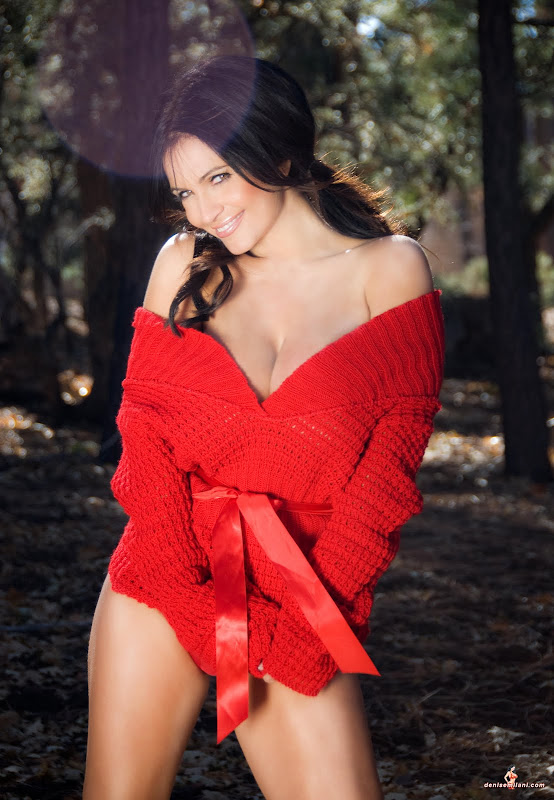 Denise Milani in  Red Sweater  show