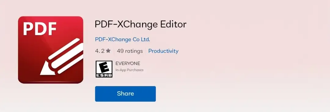 PDF-XChange Editor