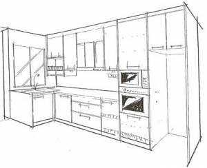 Kitchen Design Drawings on Kitchen Cabinet Design For Condominium