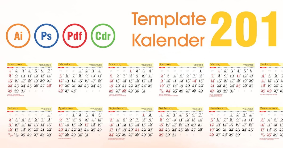 Almanak 2017 corel darw plus kalender hijriah 1438 ...