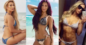 carmella wwe diva hot photos in bikini and cost