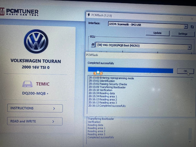 PCMTuner Read and Write VAG DQ200 TCU 3