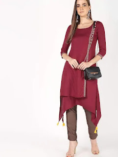 Designer c cut kurti