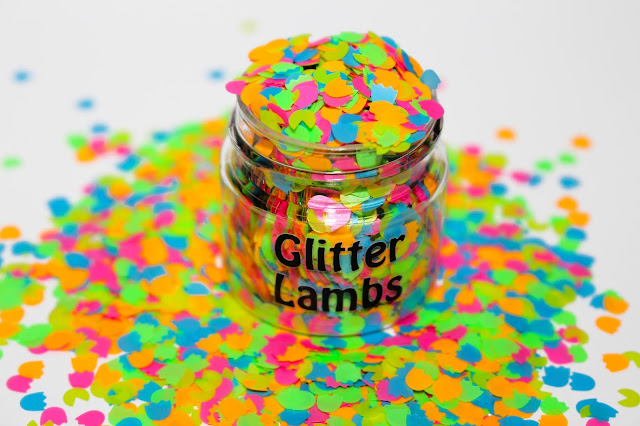 Pacman & Ghost Glitter | For Crafts, Nails, Resin by GlitterLambs.com