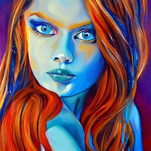 ART GALLERY - Art Drawing of a Woman Blue Eyes Wallpaper HD