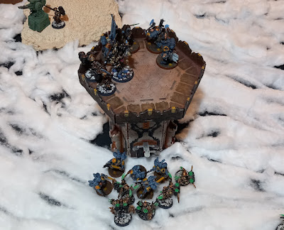 Warhammer 40k battle report: Space Wolves vs Black Legion, 1000pts