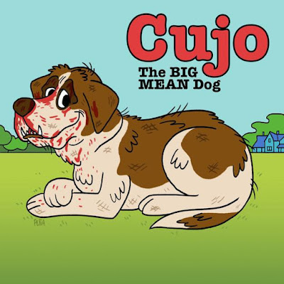 Meme de humor sobre el libro Cujo, de Stephen King